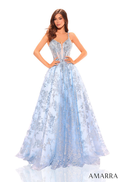 AMARRA CRACKED ICE BALL GOWN