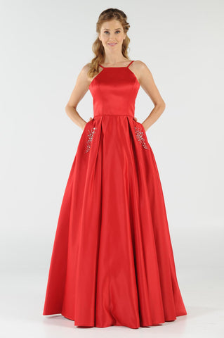 KP827225 - Prom Dress Open Back with Pockets