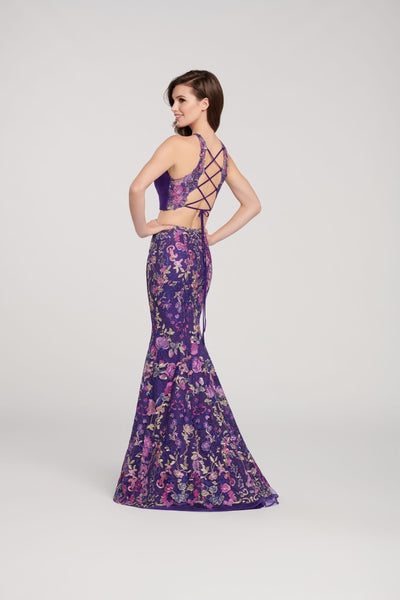 KE11911320 - Two Pieces Purple Prom Dress