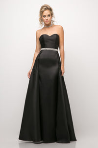 VT253 - Simple Elegant Black Prom Dress